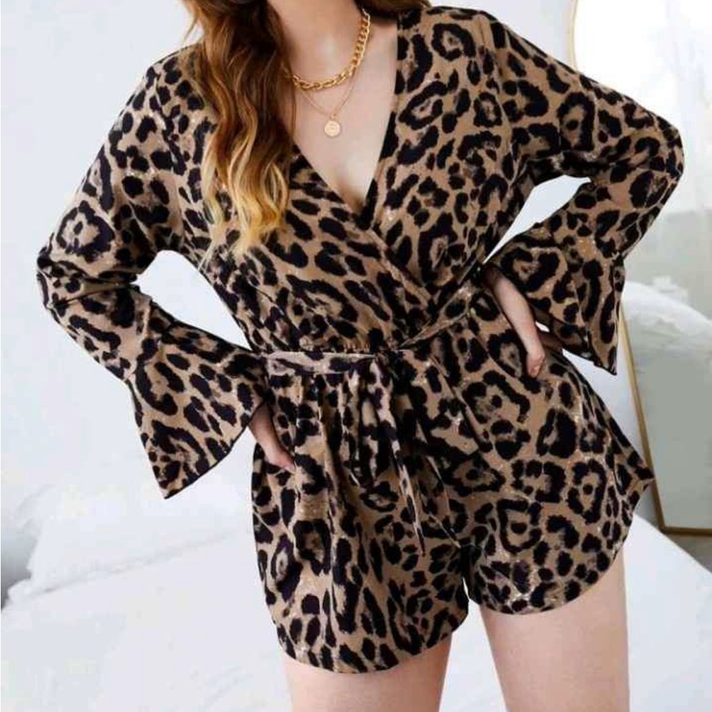 SHEIN Leopard Print Women's Robe
